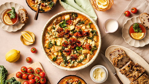 Soupe Toscane avec l'Orzo Sans Gluten