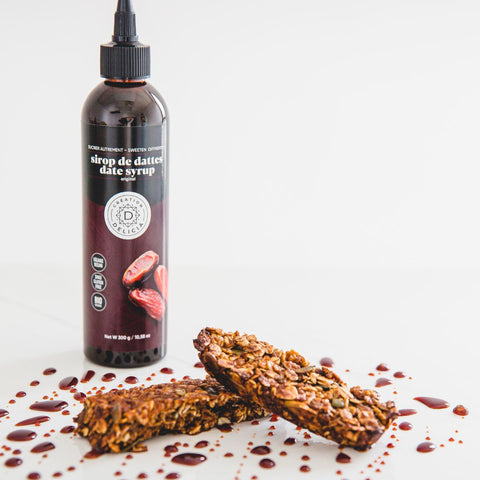 Recette de barres granola avec le sirop de dattes