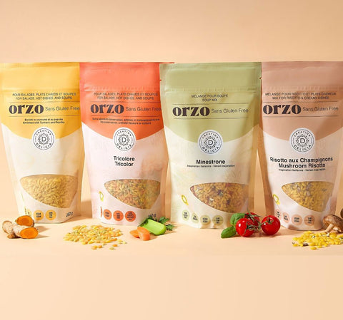 Combo d'orzo et mélanges d'orzo sans gluten
