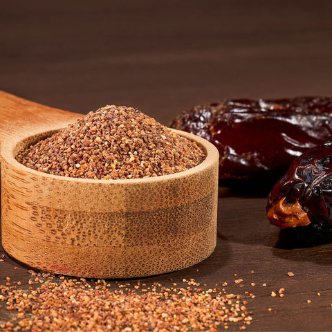 Sucre de dattes biologiques 100% naturel non-raffiné et dattes Degla